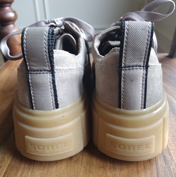 Sorel Tan Suede Caribou Waterproof Platform Oxfords Size 9.5 - Picture 6 of 13